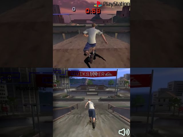 PS1 vs. PS2 - Tony Hawk's Pro Skater 3 #shorts