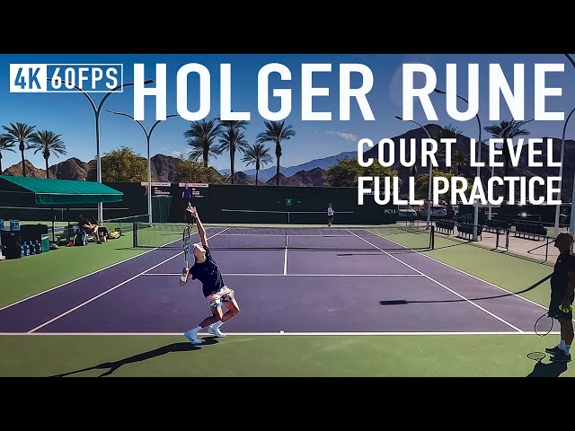 Holger Rune Court level [PART2] Serve, Volley & Smash