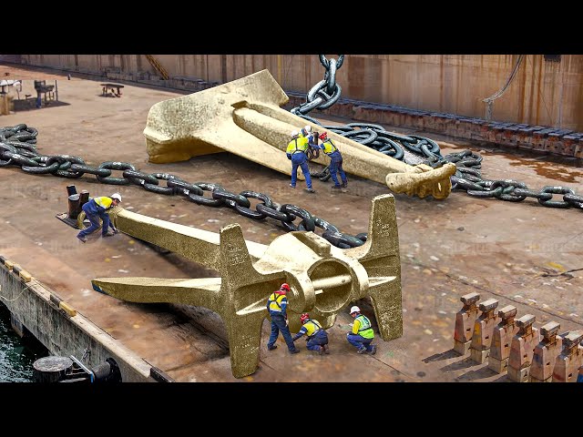 How Gigantic Anchors Are Installed on US $13 Billion Aircraft Carriers