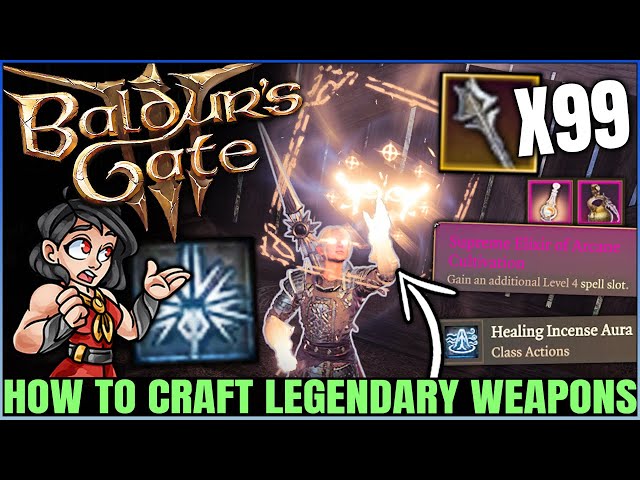 Baldur's Gate 3 - HUGE DISCOVERY - Craft INFINITE Legendary Gear & More - Secret Most Powerful Spell