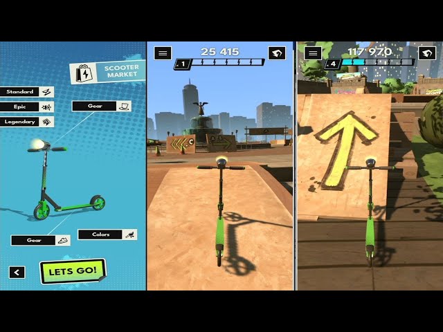 Touchgrind Scooter (by Illusion Labs) - free offline sports game for Android and iOS - gameplay.