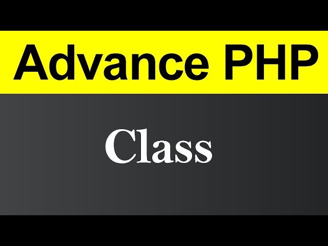 Class in PHP (Hindi)