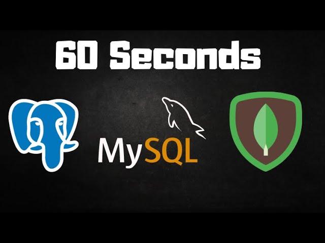 Run Postgres, MySQL and MongoDB in under 60 seconds with docker #shorts