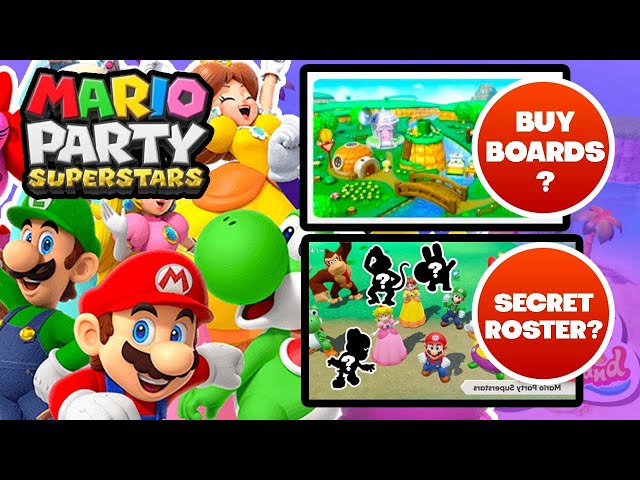 Mario Party Superstars - Secret Board In Shop!? Characters For Purchase!? New Modes And More