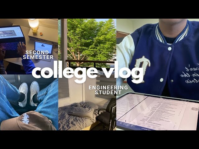 COLLEGE VLOG📚: Engineering Student, Second Semester, a Trip to the Beach🏖️