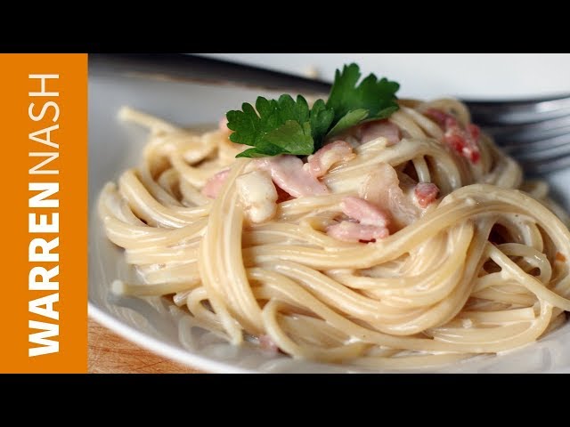 How to make Spaghetti Carbonara - Whipped up in 10 mins - Recipes by Warren Nash