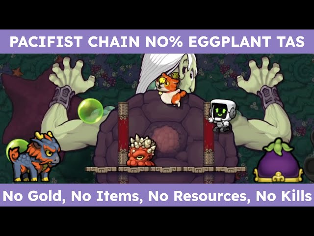 [TAS] Spelunky 2 - Pacifist Chain No% Eggplant Abzu in 9:53.400