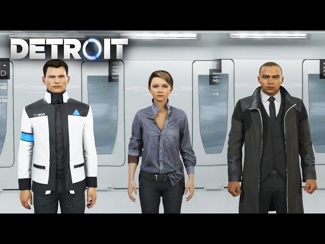 All Skins and Outfits (Connor/Kara/Markus) - DETROIT BECOME HUMAN