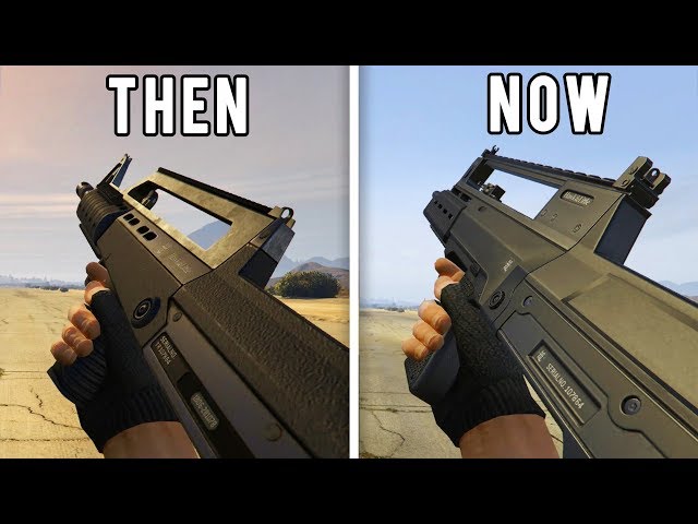 ALL UPGRADED WEAPONS COMPARISON - GTA Online No Upgrade Vs Upgraded Weapons (Stock vs MK2)