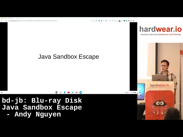 bd-jb: Blu-ray Disc Java Sandbox Escape by Andy Nguyen | hardwear.io USA 2022
