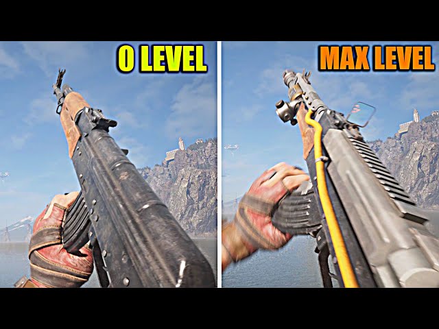 Atomic Heart - Min vs Max Level Weapons
