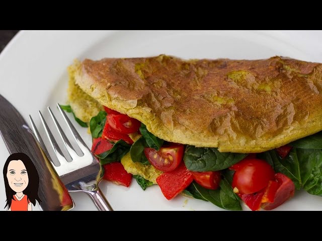 Vegan Chickpea Omelette - NO EGGS! Perfect Vegan Breakfast Idea!