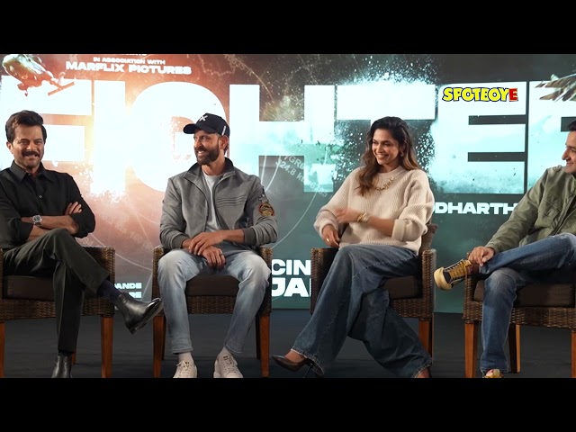 Fighter Press Conference | Deepika Padukone, Hrithik Roshan, Anil Kapoor | SpotboyE Exclusive !
