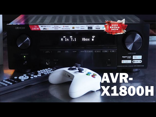 Denon AVR-X1800H  2023 AV receiver | Deep unboxing, gaming features
