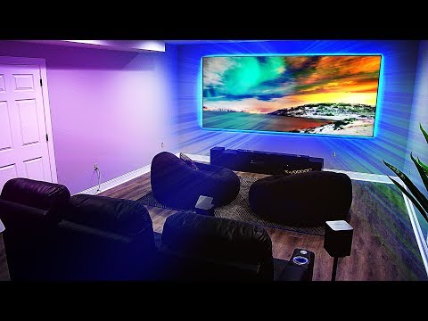 My NEW Home Theater Setup with a 4K Projector!