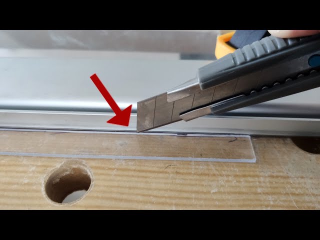 Acrylglas (Plexiglas) richtig schneiden mit dem Cuttermesser - Tipps + Tricks