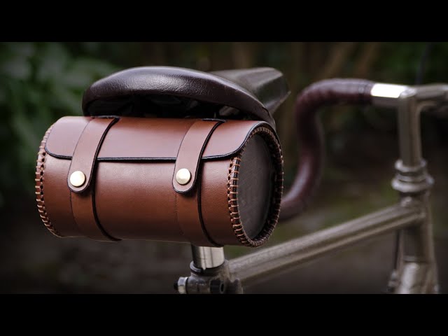 Round Leather Bicycle Bag DIY