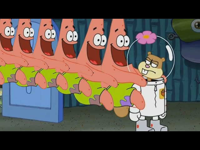 Hey spongebob too many Patricks
