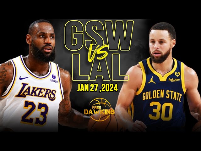 Golden State Warriors vs Los Angeles Lakers Full Game Highlights | January 27, 2024 | FreeDawkins
