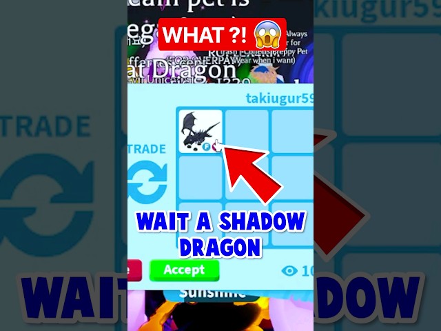 SHADOW DRAGON 😱 FOR MY DREAM PET ?! IN ADOPT ME ROBLOX #shorts