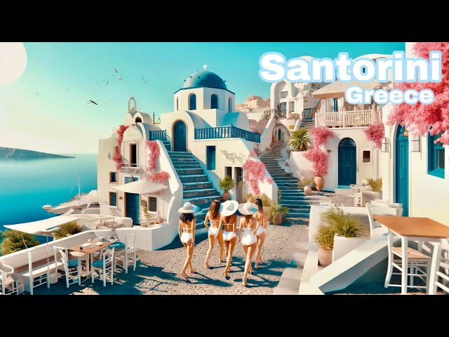 Santorini, Greece 🇬🇷 - Imerovigli, Oia & Fira - 4k HDR 60fps Walking Tour (▶157min)