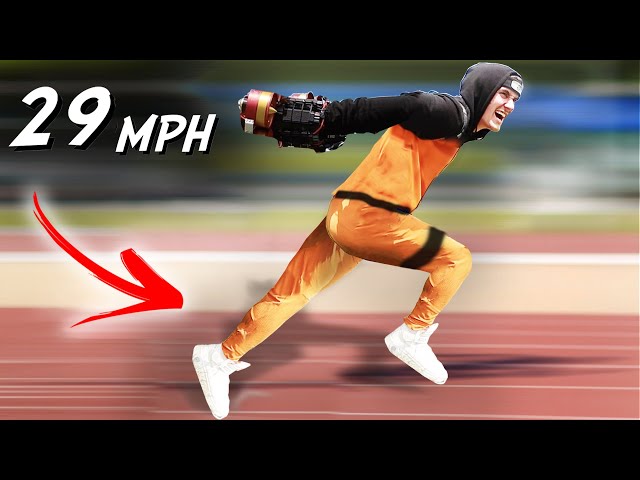 I Built Shoes To Make Me Run Fast! (World Record)