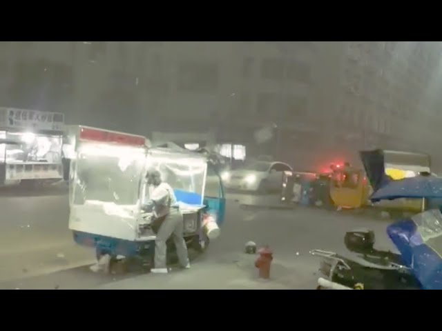 Nature strikes back, China in chaos! Huge hailstones and strong wind hit Zhejiang