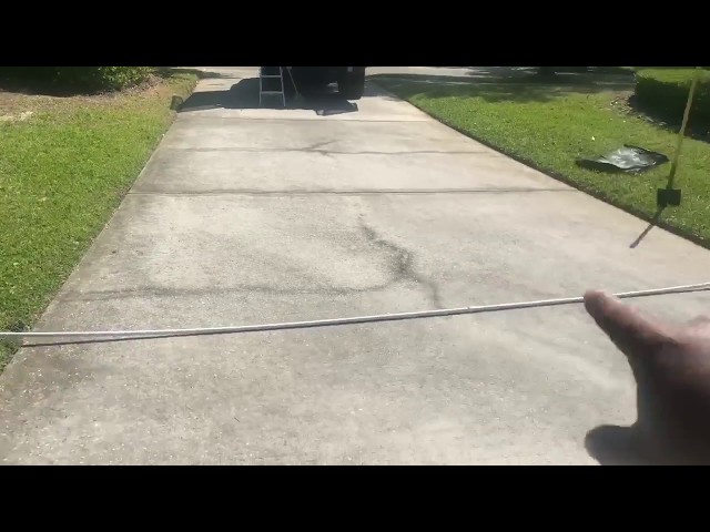 How I prep to run pvc pipe under a driveway