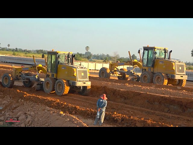 Amazing City Ring Road Construction Jobs Bulldozer Dump Truck Excavator Motor Grader Roller
