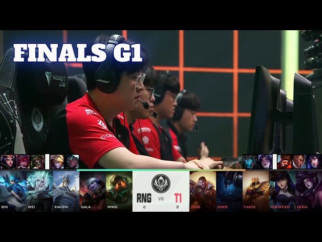 RNG vs T1 - Game 1 | Grand Finals LoL MSI 2022 | T1 vs Royal Never Give Up G1 full game