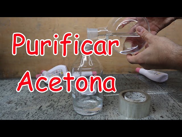Cómo purificar acetona