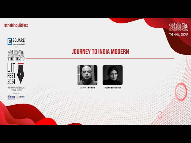 Fashion designer Tarun Tahiliani on his new book 'Journey to India Modern' | The Hindu Lit Fest