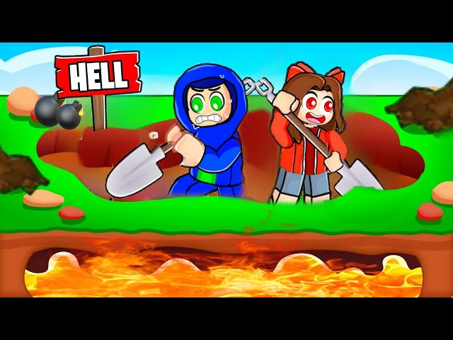 Roblox DIG TO HELL with Ayush More & Ekta More!!