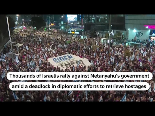 Thousands rally against Netanyahu government in Tel Aviv | REUTERS