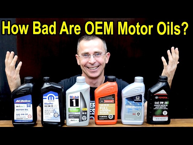 How Bad Is OEM Motor Oil? Honda vs Toyota vs ACDelco?