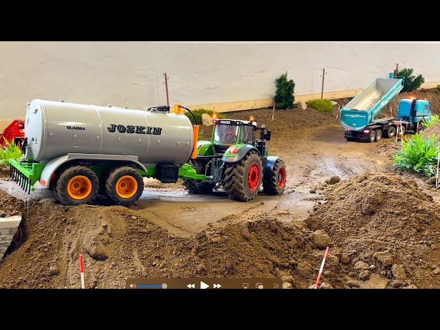 FANTASTIC RC TRUCKS and RC TRACTOR at work!!