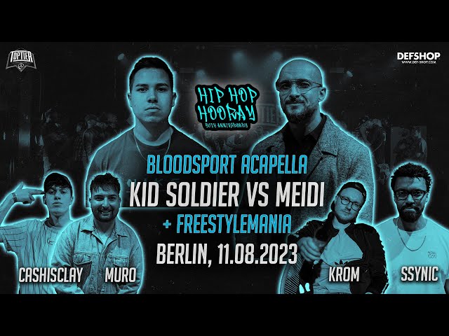 BLOODSPORT & FREESTYLEMANIA (Hip Hop Hooray, 50th Anniversary) - BERLIN, 11.08.23 - PPV out now