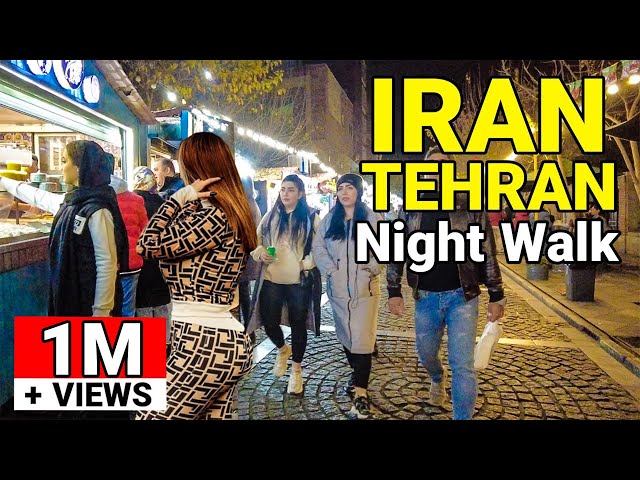 IRAN Today - Night Walk In Tehran Street Food Vlog ایران