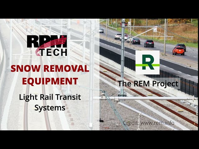 Snow removal equipment - the REM light rail network