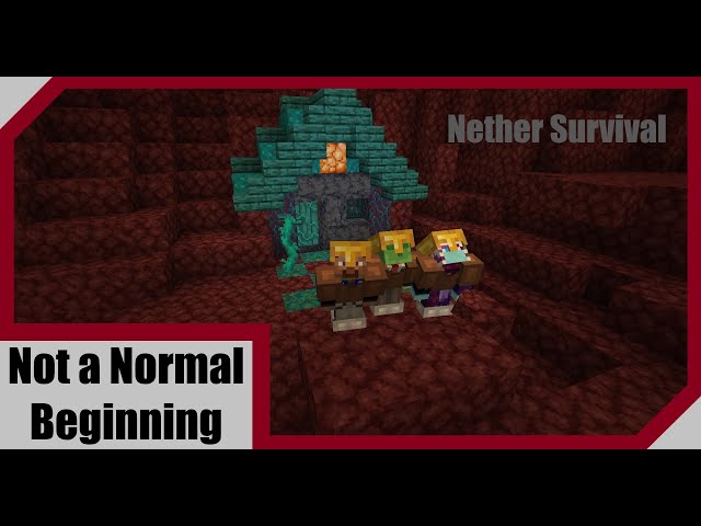 Minecraft nether survival let's play Ep.1 - Not a Normal Beginning