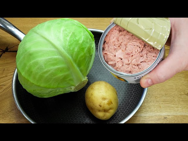 Do you have potatoes, canned tuna and cabbage at home ❗❓😋 Top 6 recipes with cabbage and potatoes