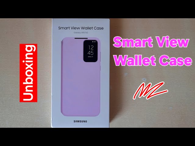 SAMSUNG Galaxy A55 Smart View Wallet Case - Unboxing