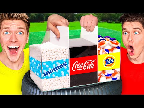 5 Next Level Viral Experiments w/ Coca Cola Mentos & Crushing Crunchy Soft Things by Car Experiment