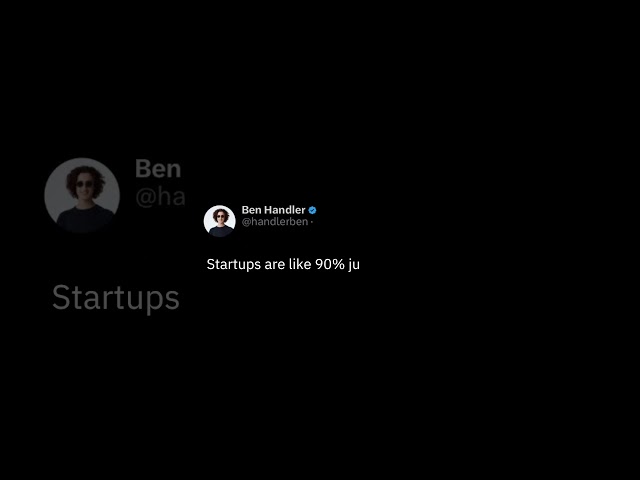 Startups are just 90% not giving up!