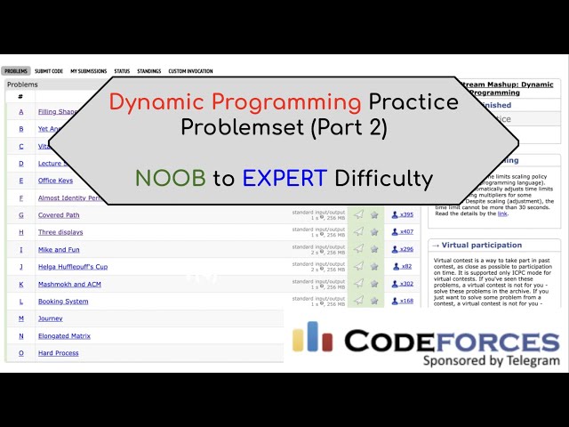 Complete Dynamic Programming Practice - Noob to Expert (Continued) | Topic Stream 2