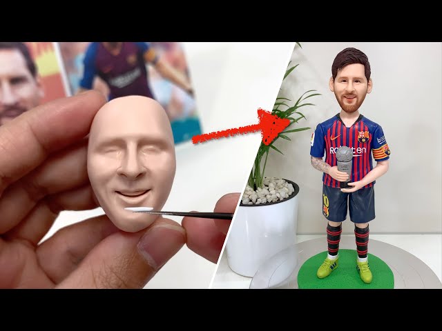 Clay Sculpture: Lionel Messi, the full figure sculpturing process from scratch