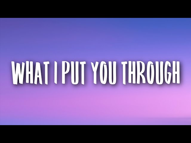 Conor Maynard - What I Put You Through (Lyrics)