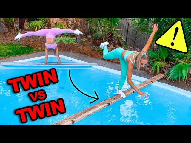 INSANE ACRO GYMNASTICS OBSTACLE COURSE!!! Twin VS Twin!