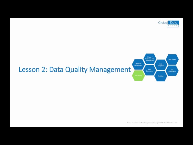 Data Management - Data Quality