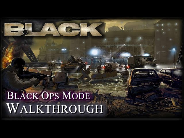 Black [PS2] - Walkthrough / Black Ops / All Intel, Secret Weapon & Destruction Points